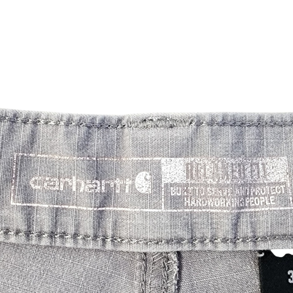 Carhartt Rugged Flex Cargo Work Shorts Gray Mens 32 Relaxed Fit B34727-M - Picture 4 of 9